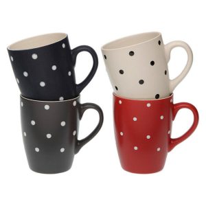 Tasse mug Versa Puntos 1 Unités Multicouleur Grès Moderne